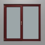 150x150 cm Kırmızı Pvc Pencere