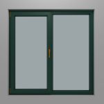 150x150 cm Yeşil Pvc Pencere