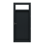 WC Kapısı - Altı Lambirili Üstü Camlı Kilitli Kapı