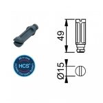 HCS Plastik Tapa - F9005 Mat Siyah