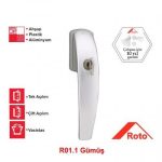 Roto Swing Kilitli Pencere Kolu 37 mm. R072 Gümüş