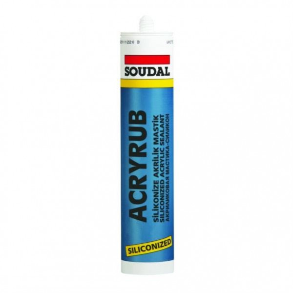Soudal Acryrub Silikonize Mastik 500 grm. - Bej*