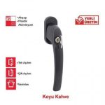 Std. Kilitli Pencere Kolu - Koyu Kahverengi