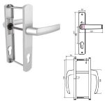 Windaform Lara  35-85 Aynalı Kapı Kolu 9016 Beyaz*